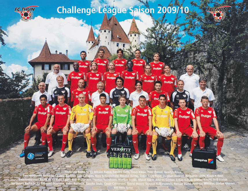Mannschaftsfoto der ersten Mannschaft des FC Thun aus dem Jahr 1912
