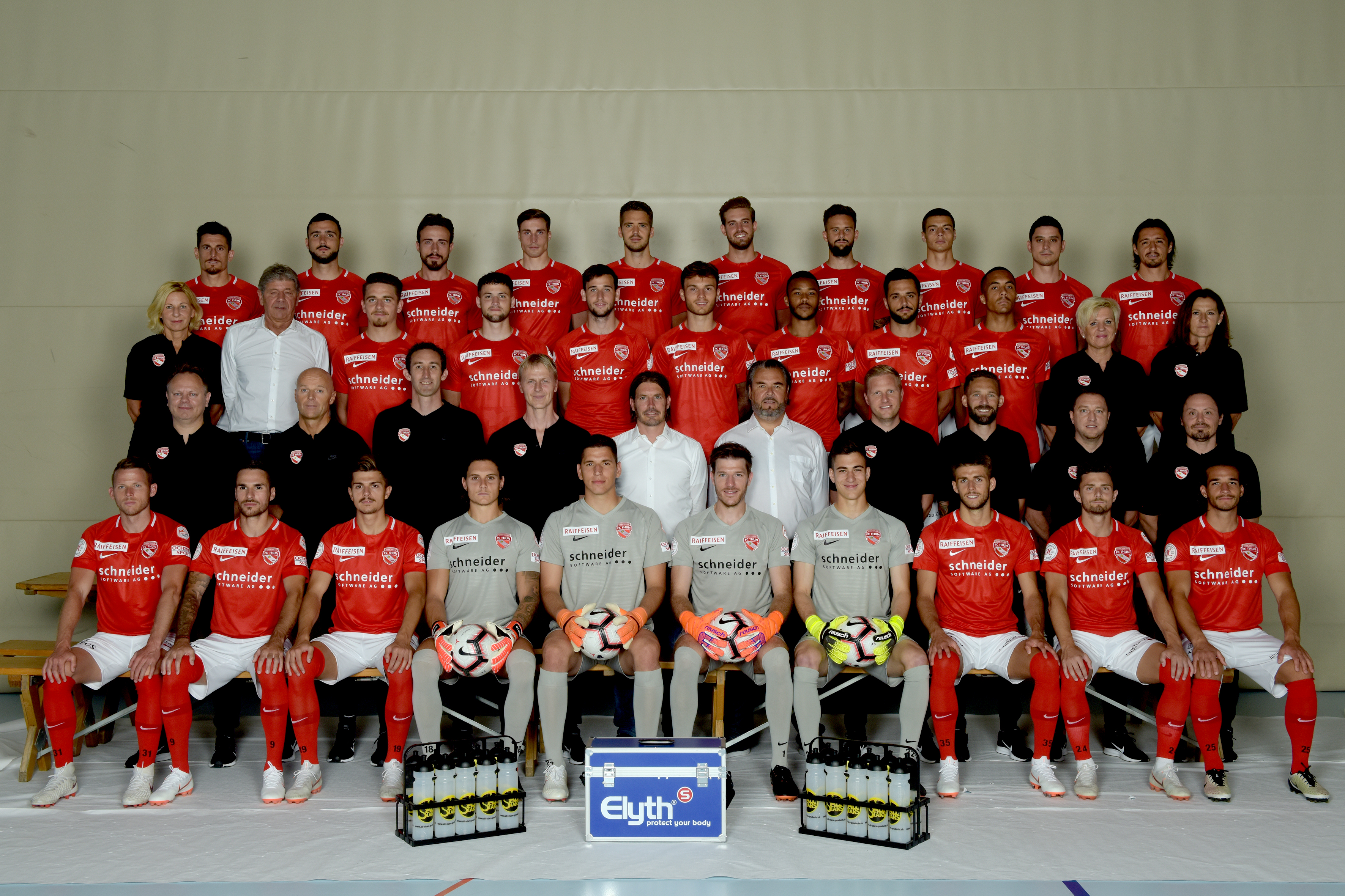 Mannschaftsfoto der ersten Mannschaft des FC Thun aus dem Jahr 1912