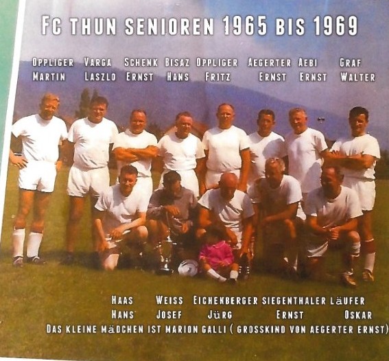 Mannschaftsfoto der ersten Mannschaft des FC Thun aus dem Jahr 1912