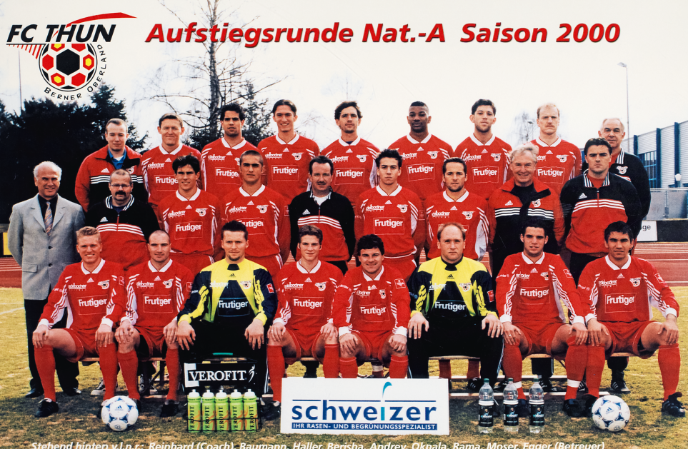 Mannschaftsfoto der ersten Mannschaft des FC Thun aus dem Jahr 1912