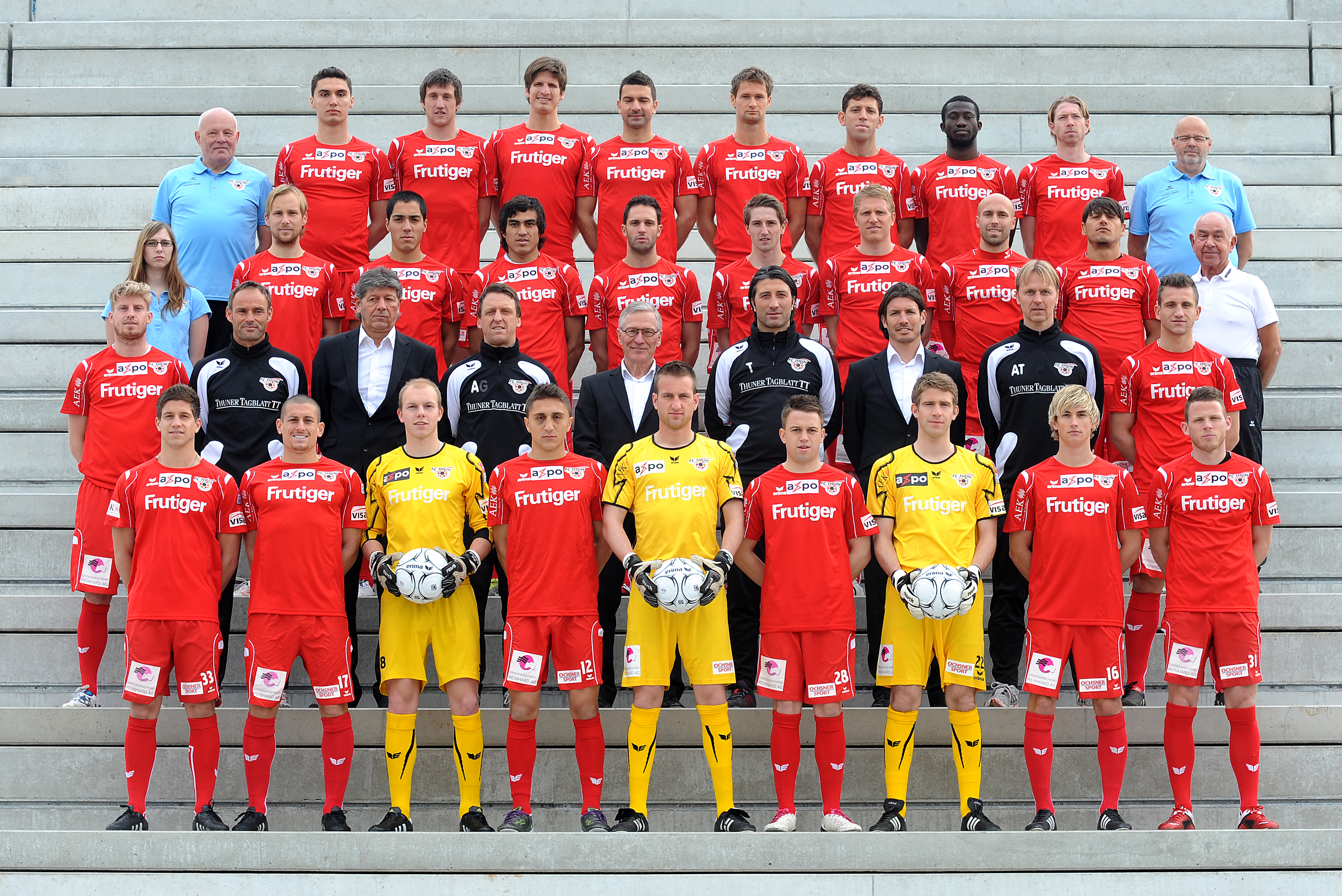 Mannschaftsfoto der ersten Mannschaft des FC Thun aus dem Jahr 1912
